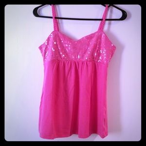 INC Pink Sequined Tank